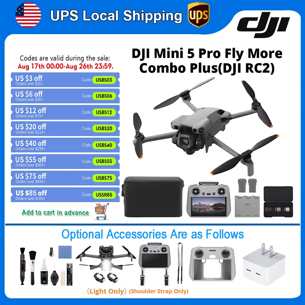 Drone Camera Vlog - โดรน DJI พร้อมกล้อง DJI Mini 5