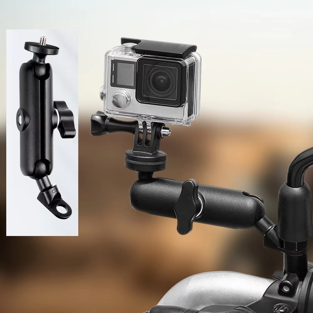 Drone Camera Action - ขายึดแฮนด์มอเตอร์ไซค์อะลูมิเนียมสำหรับกล้อง GoPro Hero 13 12 11