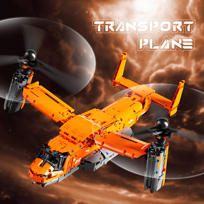 Jjrc Drone X12 - ชุดตัวต่อเครื่องบินออสเพรย์ยุคสงครามโลกครั้งที่ 2 เทคโนโลยีขั้นสูง ของเล่นตัวต่อเครื่องบินรบสำหรับเป็นของขวัญวันเกิด