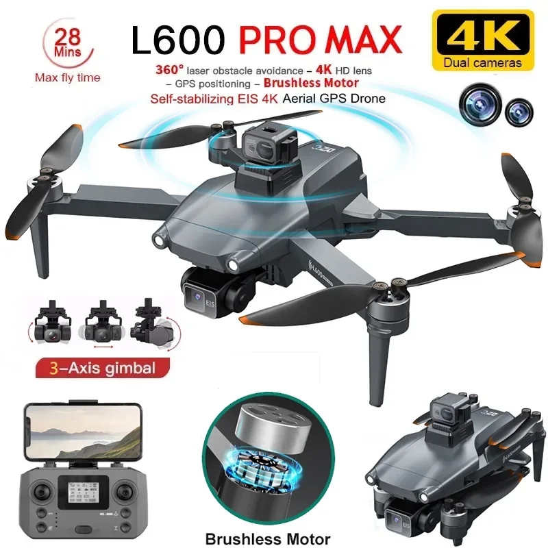 L600 PRO MAX GPS Drone Profess - Drone Camera With Gimbal บทวิจารณ์และราคา