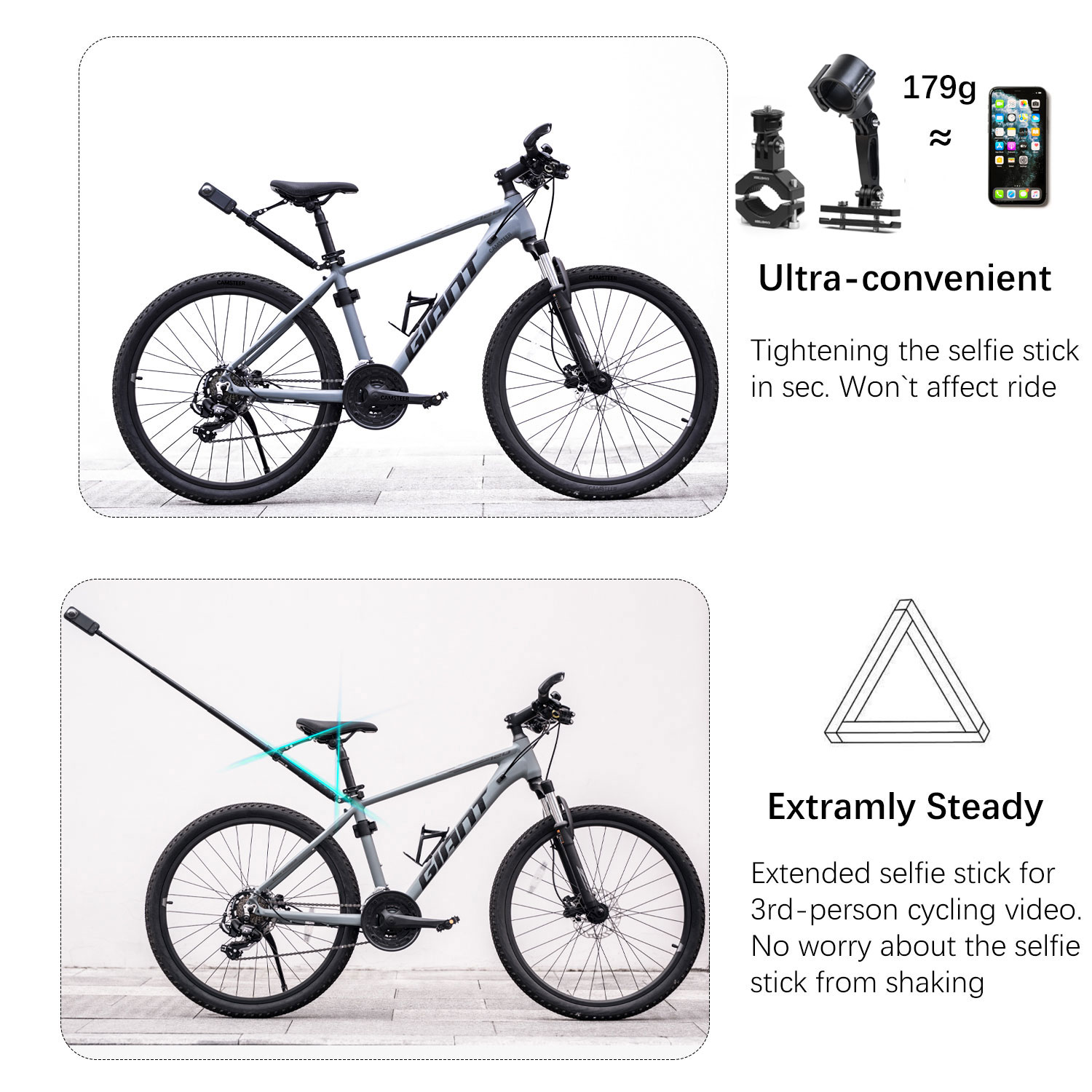 Camsteer ขาจับติดตั้งสำหรับกล้ - Drone Camera Action บทวิจารณ์และราคา