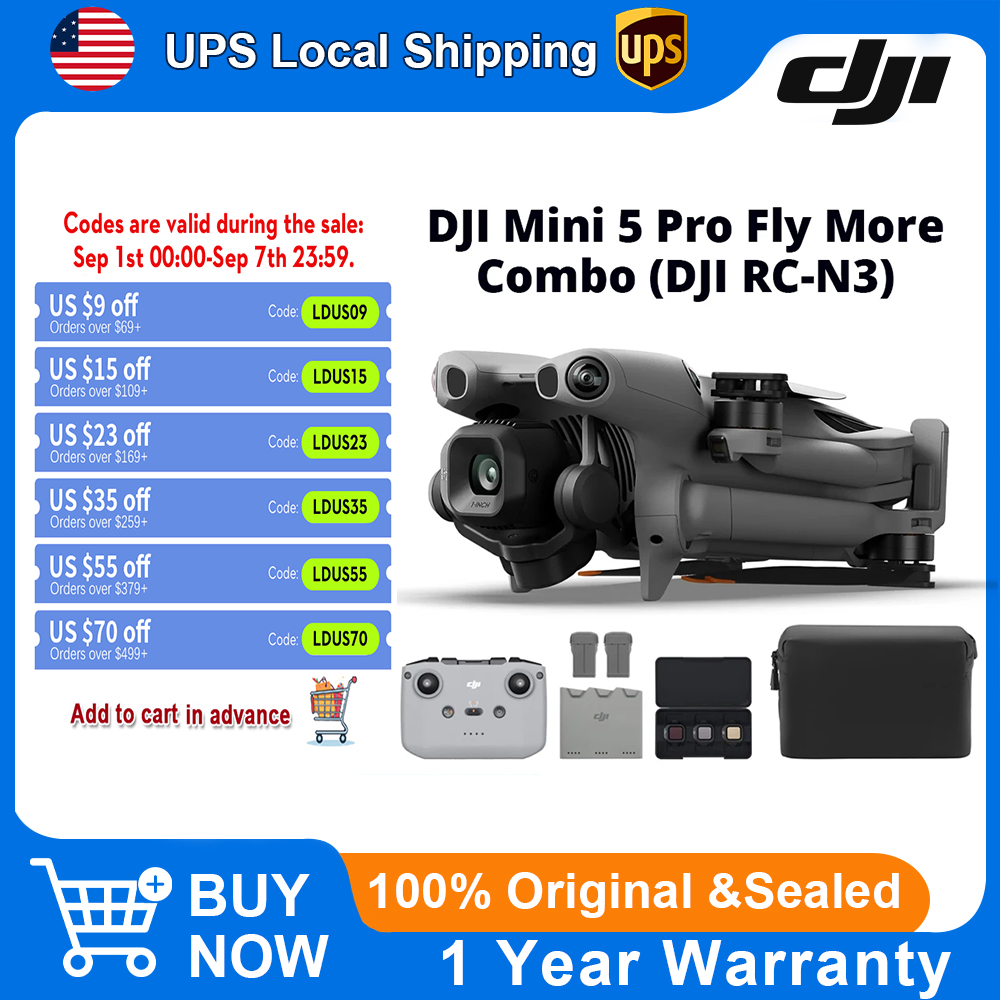 DJI Mini 5 Pro Fly More Combo  - Drone Camera Vlog บทวิจารณ์และราคา